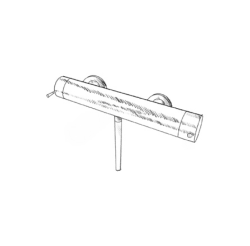 MURO TUA zuhany termosztátos csaptelep zuhanygarnitúrával króm M1.B1TH.CR