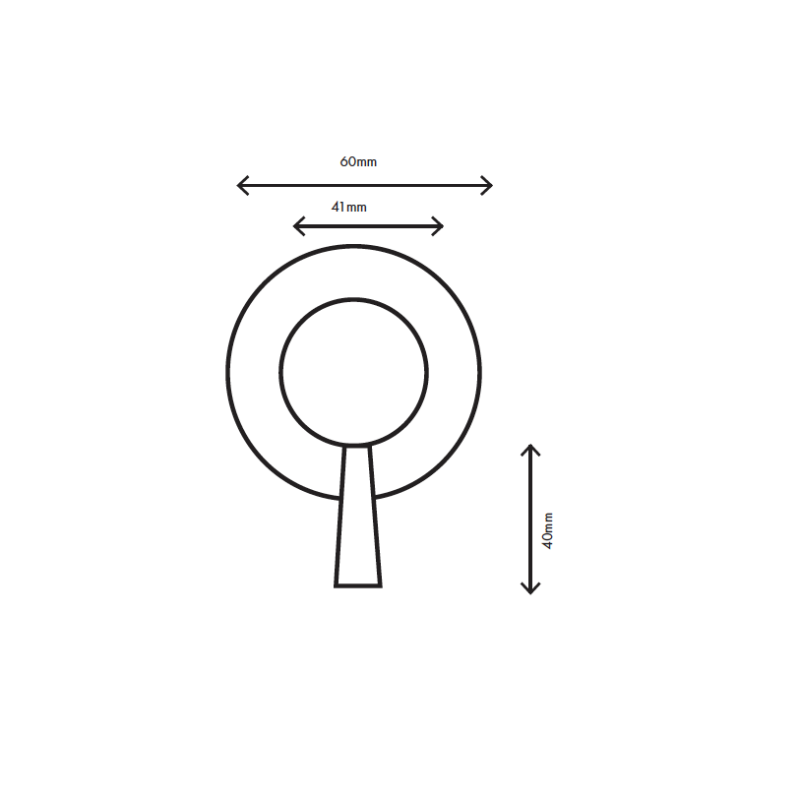 MURO TUA beépíthető 2-utas átkapcsoló króm M1.B32.2.CR