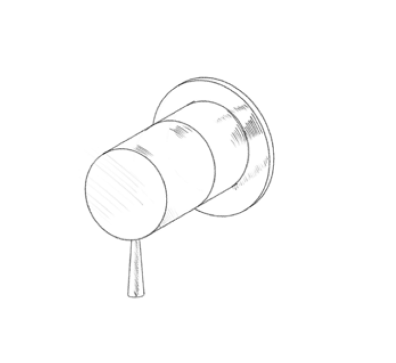 MURO TUA beépíthető 2-utas átkapcsoló króm M1.B32.2.CR