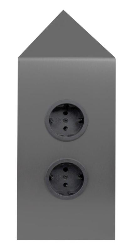 Indux Corner Еnergiezuil 2 aljzattal Randaarde Hoek Gun metal 1208972286