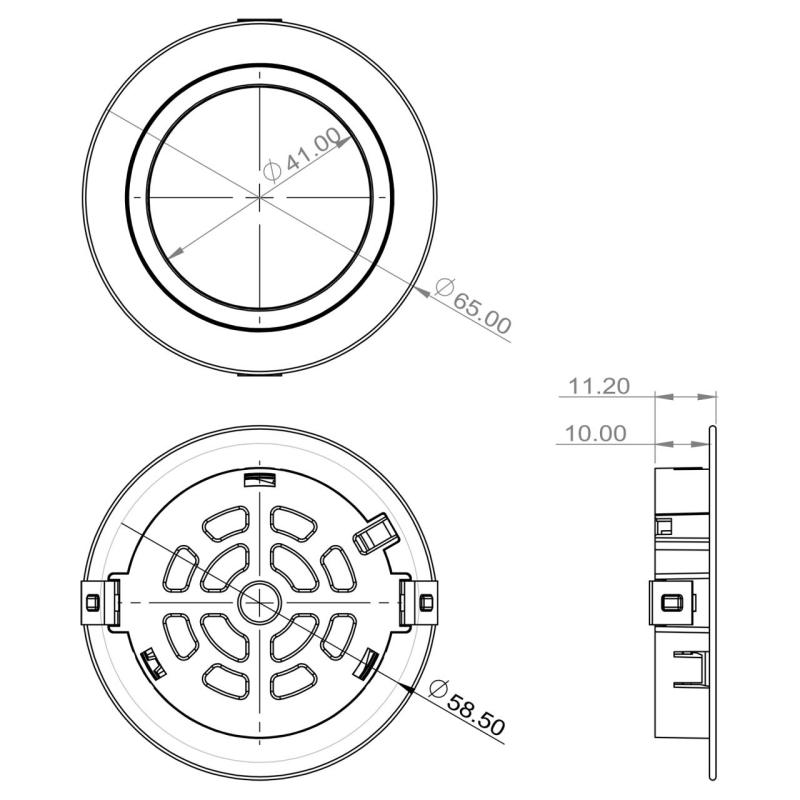 Indux Luma Kis beépíthető konyhai LED spot szett 3 spot LED-meghajtóval Fehér 1208972376