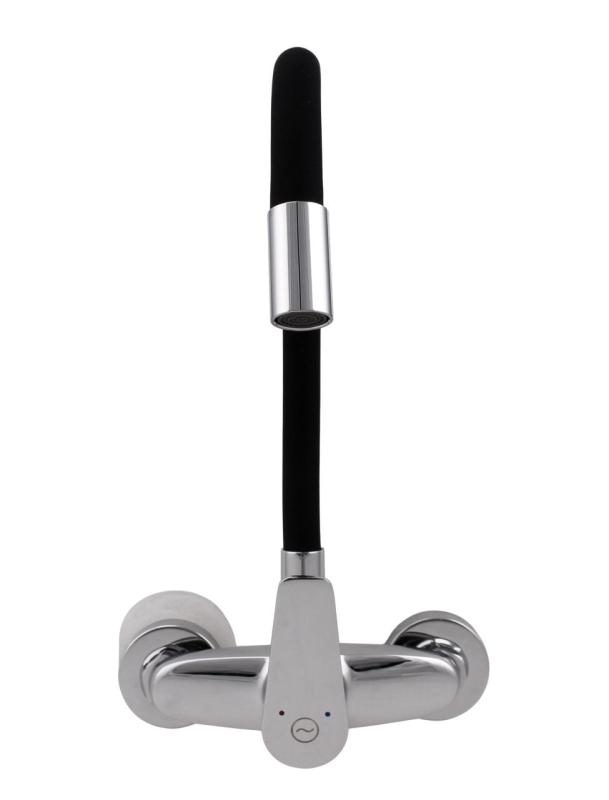 Aquanello Casa Falra szerelhető konyhai csaptelep króm, magas, rugalmas kifolyóval CR-1301-CS