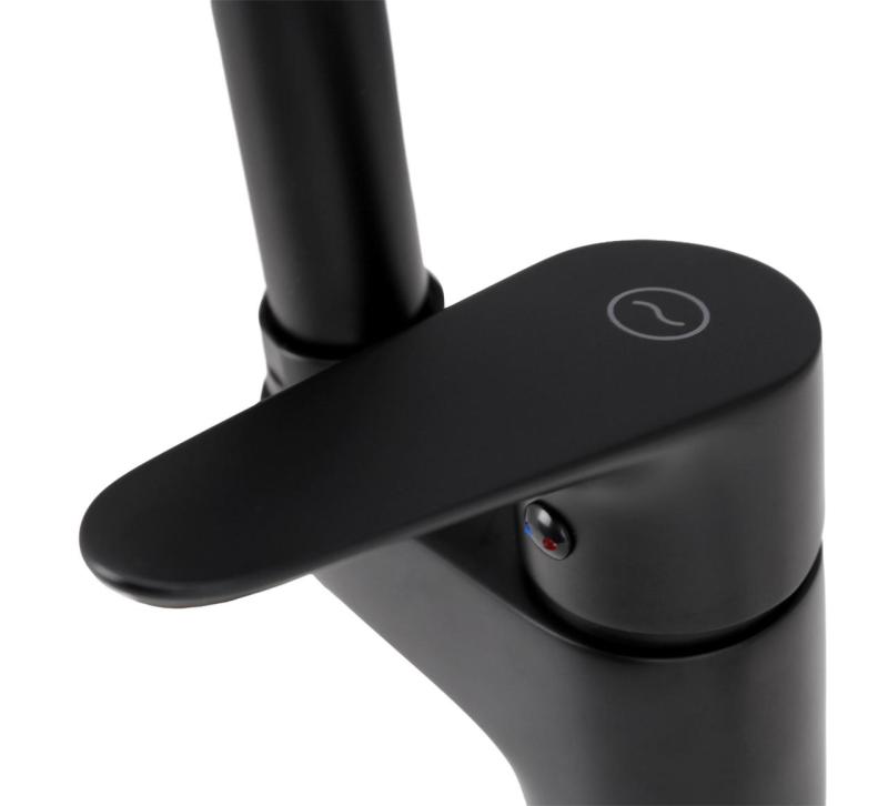 Aquanello Casa Konyhai csaptelep, fekete, felső karral BL-1202-CS