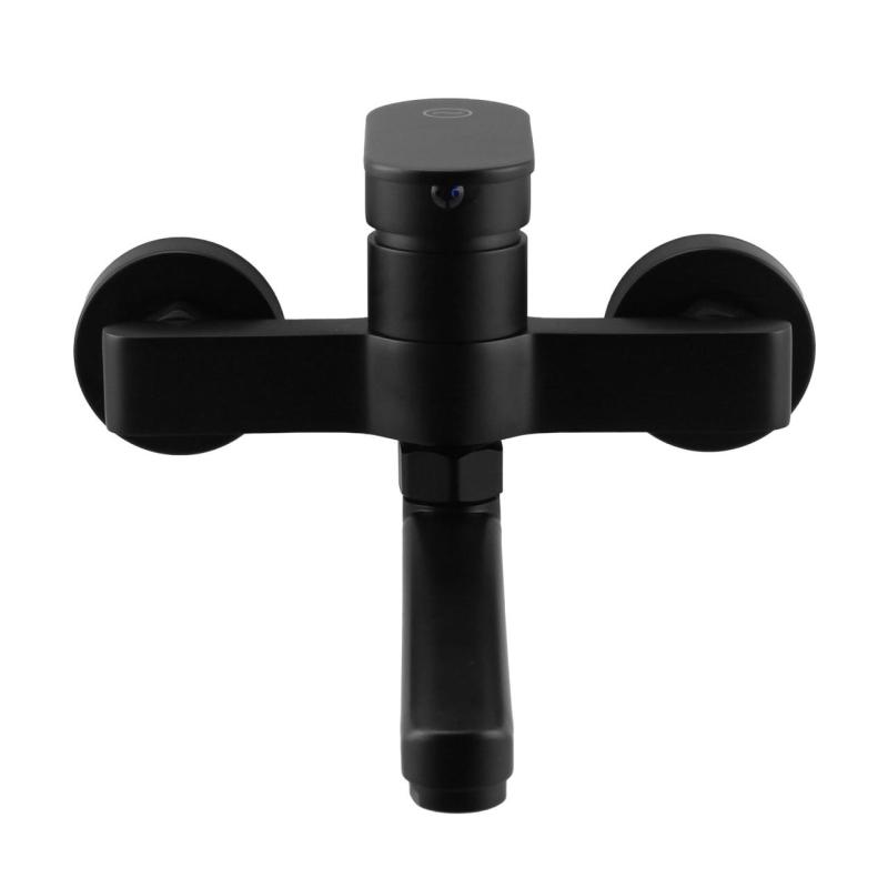 Aquanello Casa Egykaros konyhai fali csaptelep, fekete, 15 cm-es kifolyóval BL-1415-CS