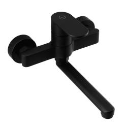 Aquanello Casa Egykaros konyhai fali csaptelep, fekete, 20 cm-es kifolyóval BL-1420-CS