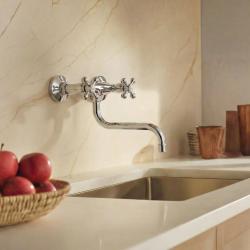 Aquanello Heritage Ascot Klasszikus konyhai fali csaptelep, króm CR-4111-HA