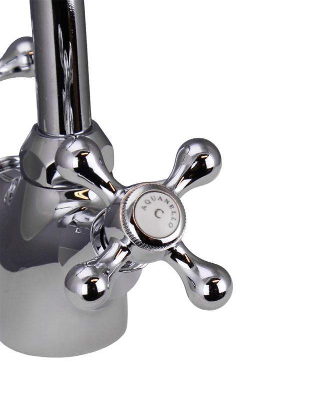 Aquanello Heritage Ascot Klasszikus konyha Nosztalgikus konyhai csaptelep Króm CR-4004-HA