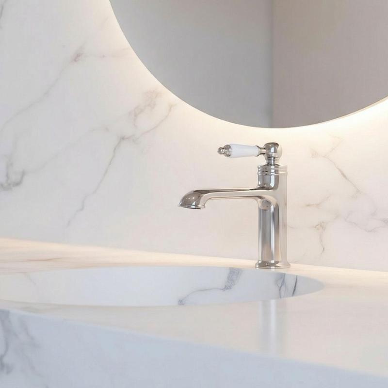 Aquanello Heritage Manor Klasszikus nosztalgikus mosdócsaptelep króm CR-1001-HM