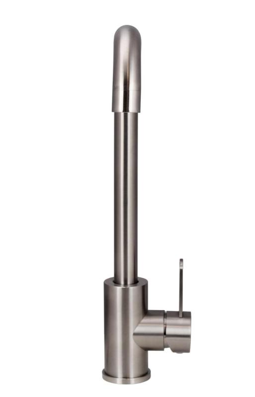 Aquanello Forma Tömör rozsdamentes acélból készült egykaros konyhai csaptelep SS-1001-FM