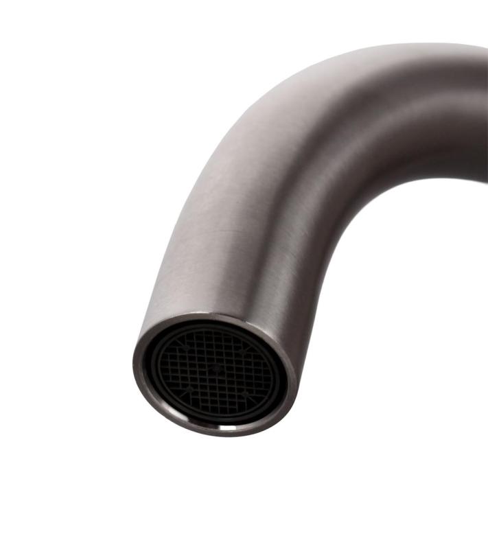 Aquanello Forma Masszív rozsdamentes acél egykaros konyhai csaptelep, kerek kifolyóval SS-1002-FM