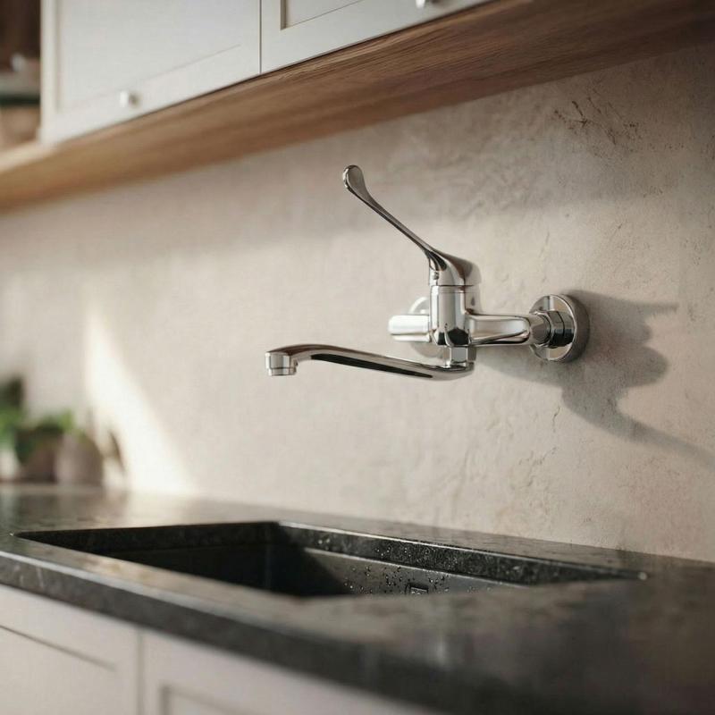 Aquanello Medic Konyhai fali csaptelep hosszú karral, króm CR-1005-MD