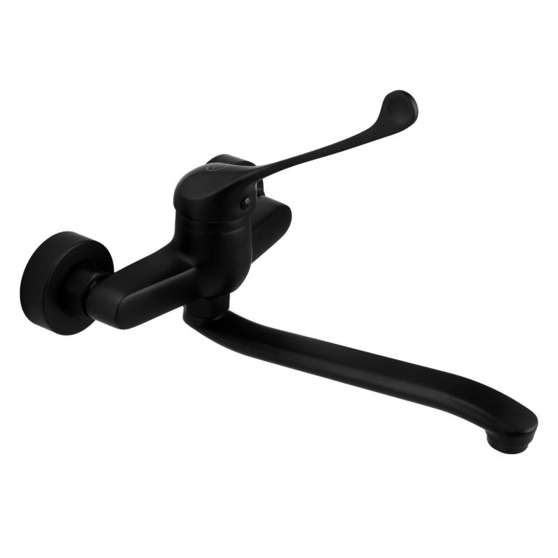 Aquanello Medic Konyhai fali csaptelep hosszú karral, fekete BL-1005-MD