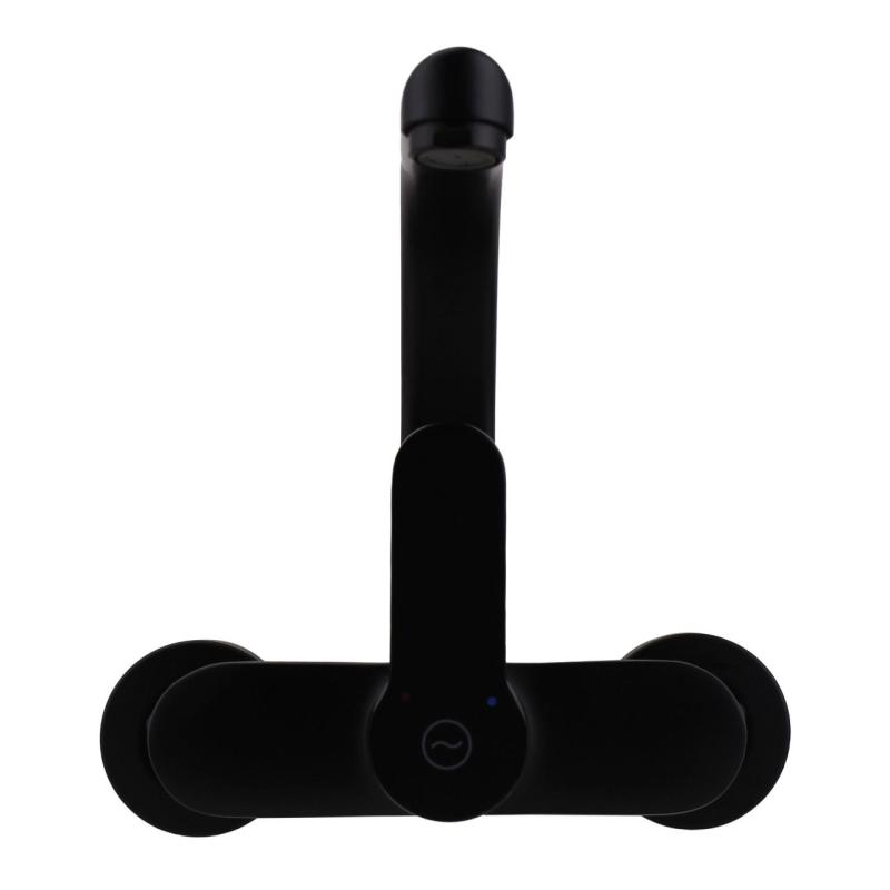 Aquanello Casa Konyhai fali csaptelep  felső kifolyóval, fekete BL-1003-CS