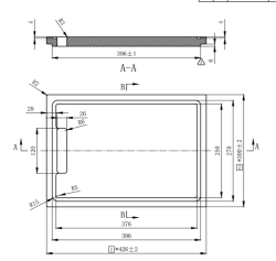 Pure.Sink Exclusivo Bambusz fa vágódeszka 42x30 cm, mosogatóba helyezhető PEXCB40-24
