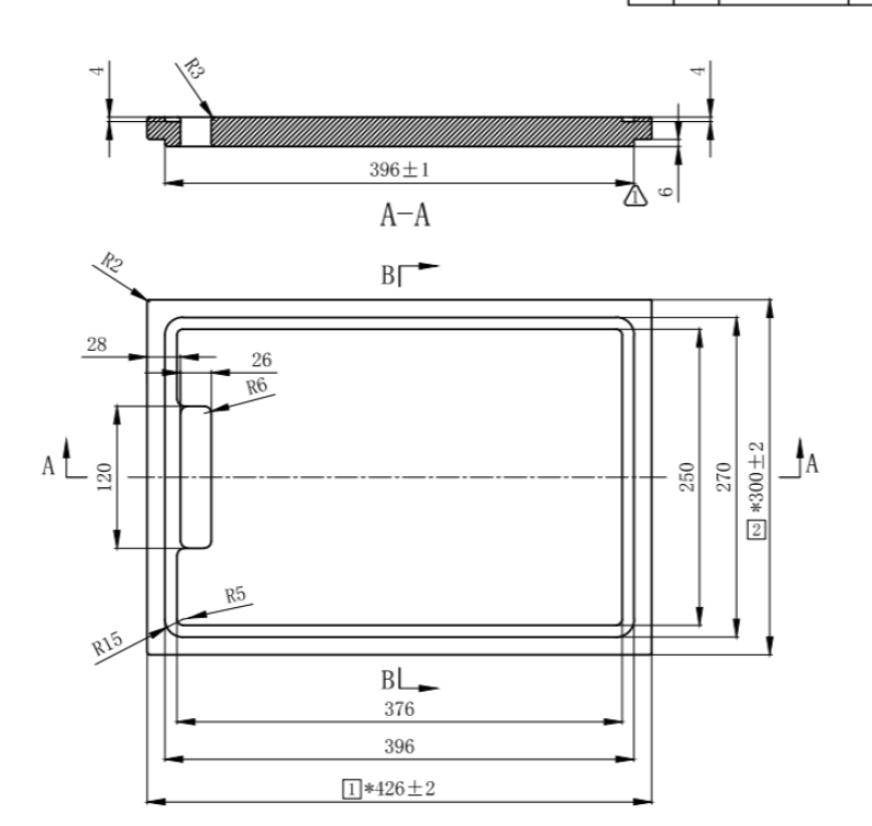 Pure.Sink Exclusivo Bambusz fa vágódeszka 42x30 cm, mosogatóba helyezhető PEXCB40-24