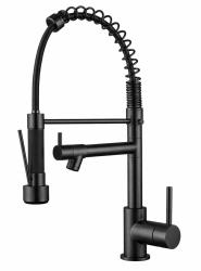 Aquanello Gastro Konyhai csaptelep professzionális permetező funkcióval, fekete, BL-4402-GT