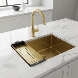 Pure.Sink Prestige mosogatóbetét, arany színű  PPGCL40-60