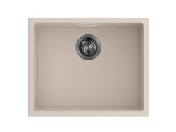 Pure.Sink Eternal Quartz Beige mosdó 50x40 cm, síkba és alulra szerelhető, automatikus gun metal dugóval