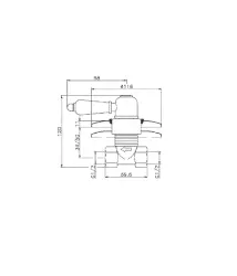 Huber Croisette Inbouw Stopcsap Króm CS00031021