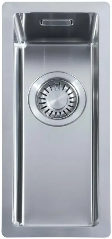 ABK Bingara kleine roestvrijstalen spoelbak 15x40cm vlak inbouw, onderbouw en opbouw KS51015001 6300-BIN15fVI