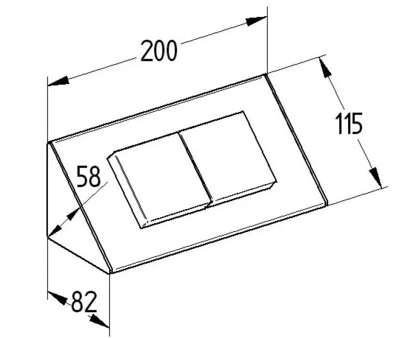 Stekkerdoos met 2 stopcontacten voorzien van klapdeksels en randaarde ST3900ST