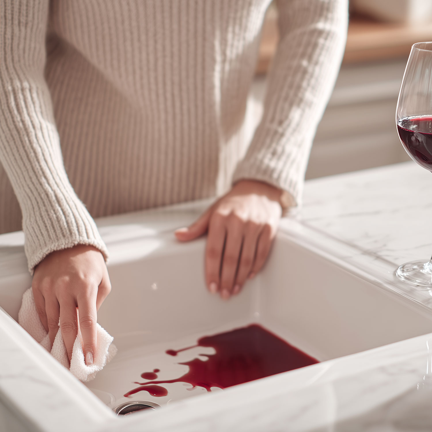 Hogyan lehet megelőzni és eltávolítani az ételfoltokat a fehér kerámia mosogatókból?